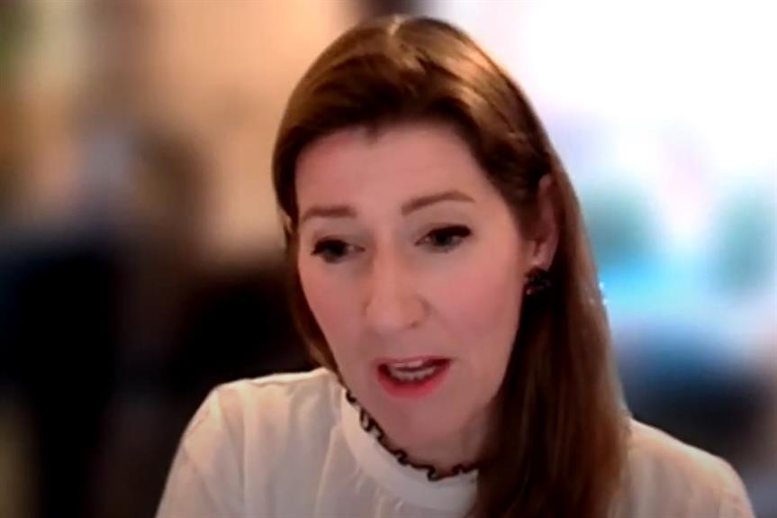 Joanna Averley speaking at the online event (CPRE/YouTube)