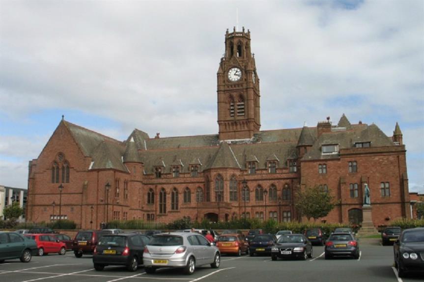 Barrow-in-Furness Town Hall, Cumbria. Pic: Gerald Massey, Geograph.org.uk