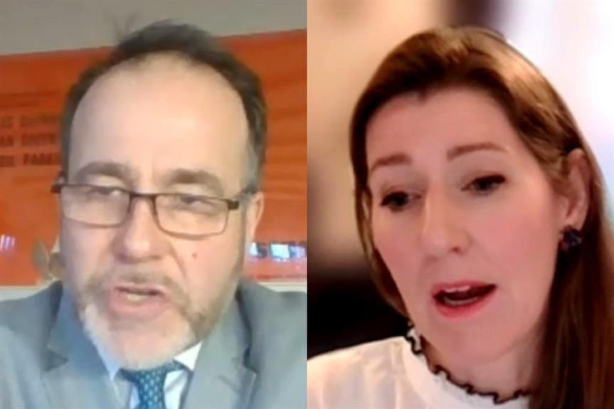 Christopher Pincher and Joanna Averley address this morning's debate