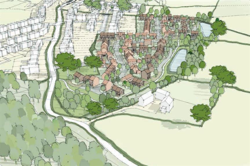 An artist's impression of Gladman's plans for 98 homes near Congleton. Image: Gladman