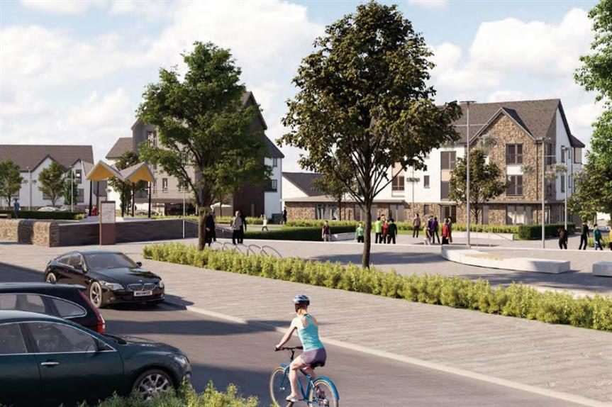 A CGI of plans for 3,000 homes at Durieshill. Image: Springfield Properties