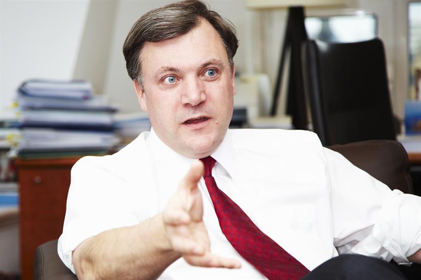 Shadow chancellor Ed Balls