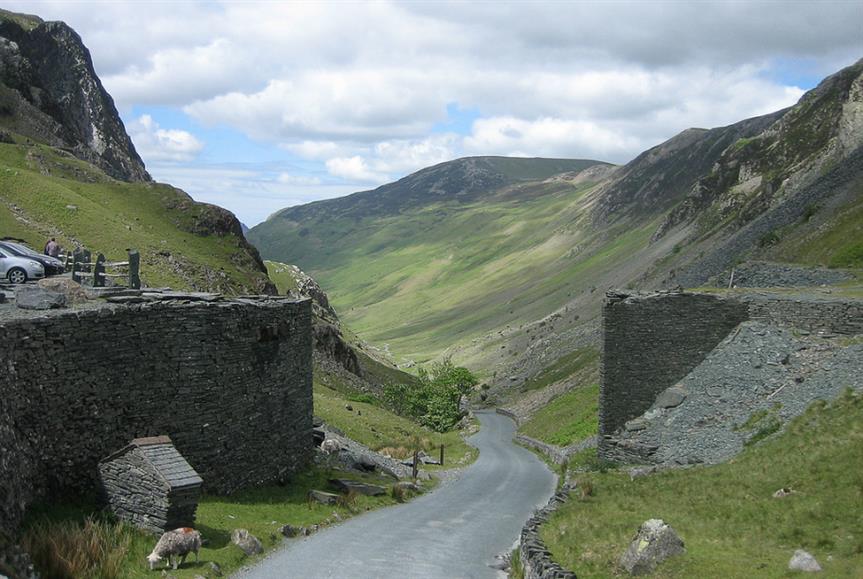 Honister Pass in the Lake District. Image credit: Allan Grey