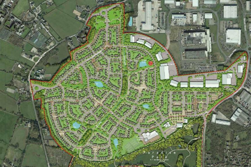 Plans for the former Moss Side test track in Leyland. Image: Property Capital and Barratt Homes