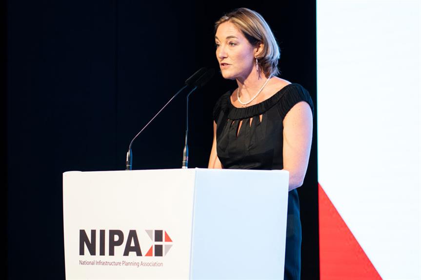 Professor Sadie Morgan speaking at the event last week