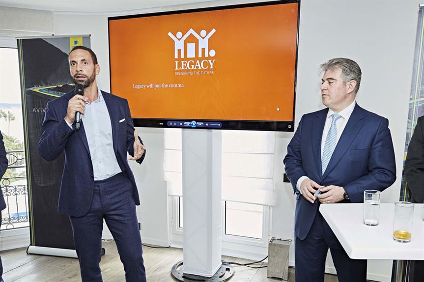 Rio Ferdinand and Brandon Lewis at MIPIM last week