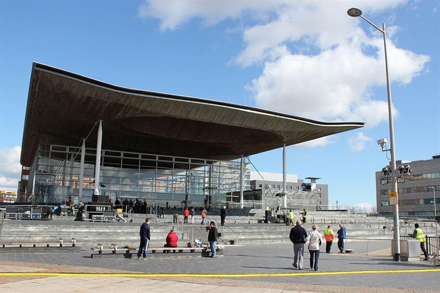 The Senedd, or Welsh Parliament, in Cardiff - image: Julian Nyča (CC BY-SA 3.0)