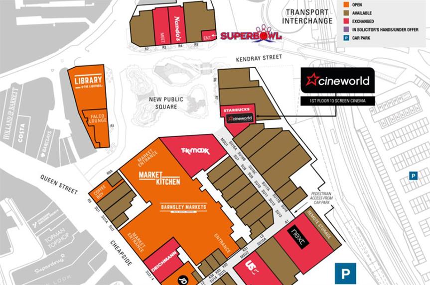 Plan of The Glass Works site