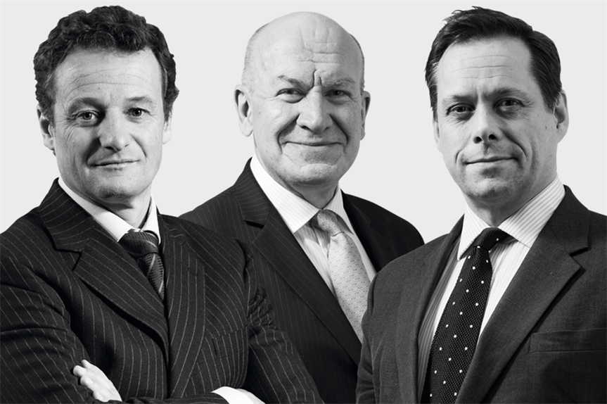 The highest-rated silks 2021 (from left): Christopher Young QC, Christopher Katkowski QC and Rupert Warren QC