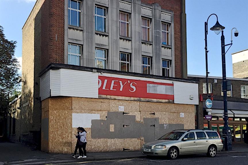 A boarded-up shop in Upper Norwood, south London - image: Robin Stott / geograph (CC BY-SA 2.0)