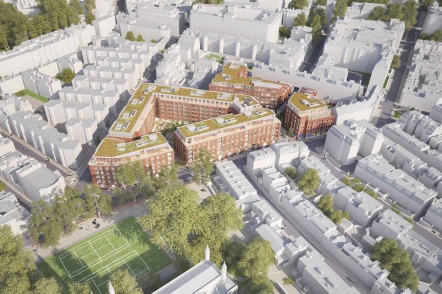 An artist's impression of plans to redevelop the William Sutton Estate.