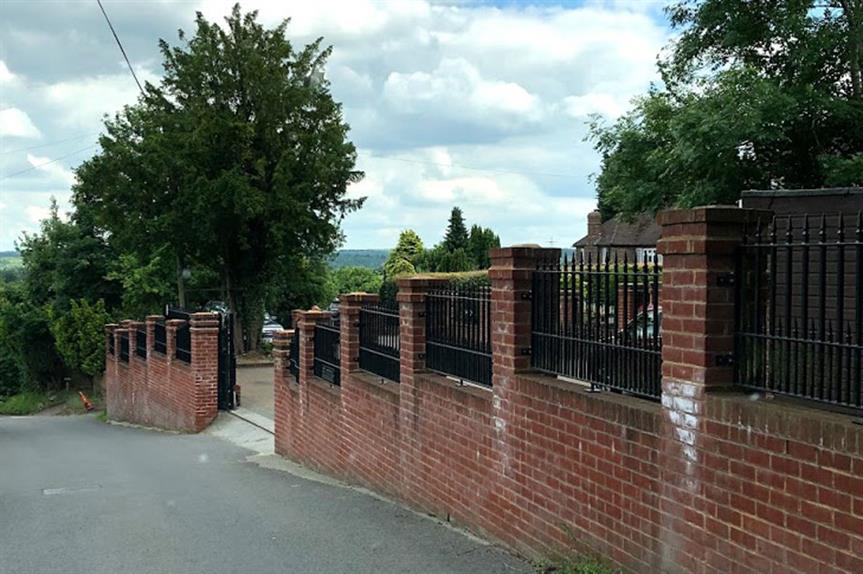 The illegal wall (pic: Sevenoaks Council)