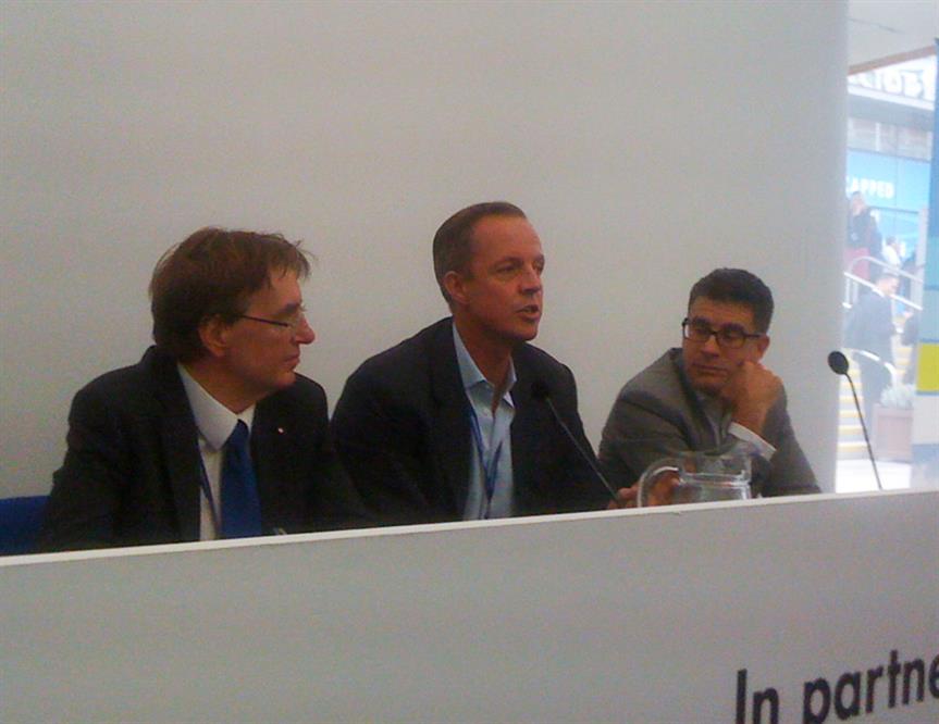 Planning minister Nick Boles at the event yesterday