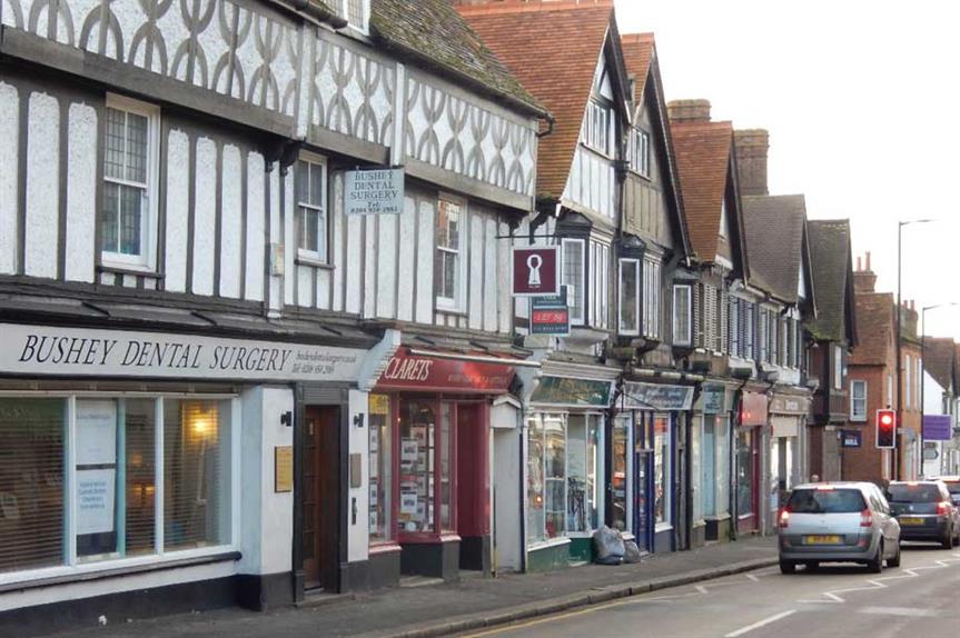 High Street, Bushey - image: © Stephen McKay / geograph (CC BY-SA 2.0)