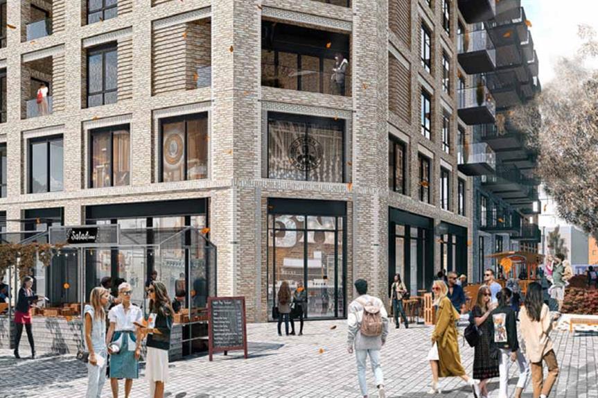 A visualisation of the finished development