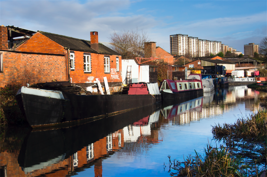 Stourbridge Canal in the Black Country, one of the areas to receive funding (Pic: Getty)
