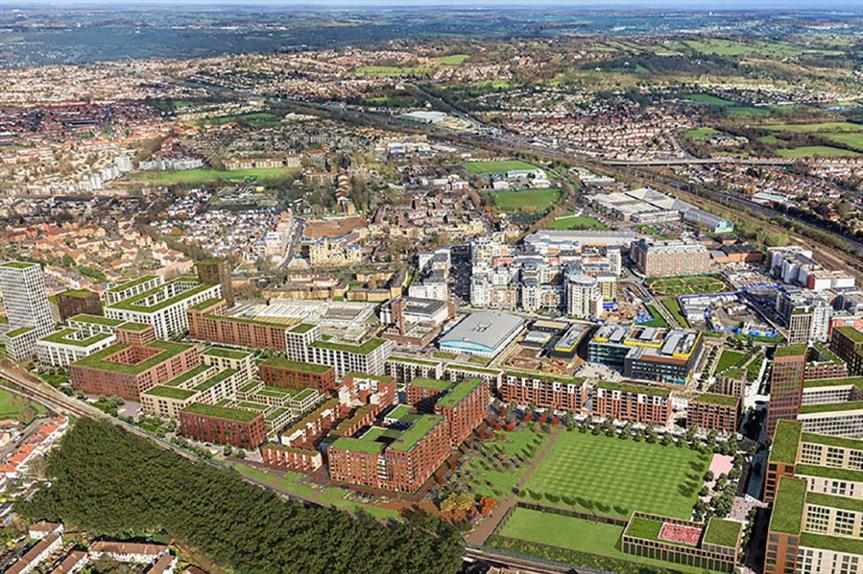 An aerial view of the Colindale Gardens scheme (Pic: Redrow Homes)