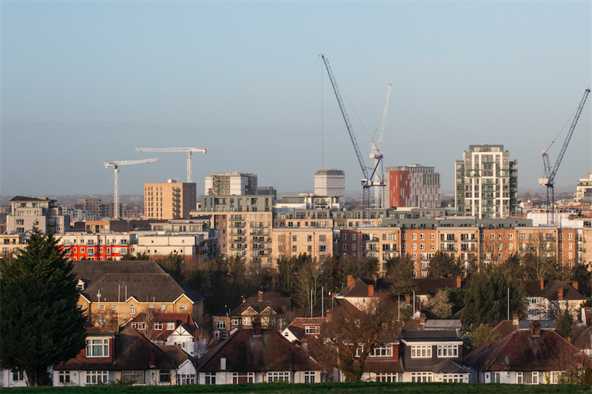 Construction activity in Colindale, Barnet (Pic: Getty)