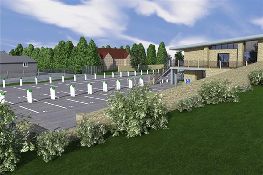 A visualisation of the proposed vehicle charging station - image: Archi Wildish