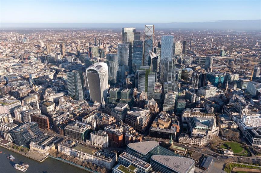 A visualisaion of the future City skyline - image: Didier Madoc Jones of GMJ / City of London Corporation