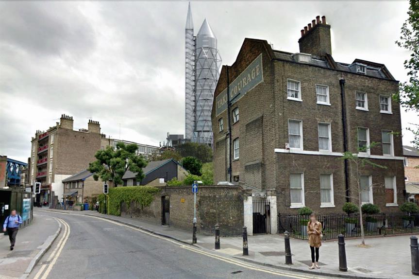 An artist's impression of the finished scheme (pic Southwark Square Ltd)