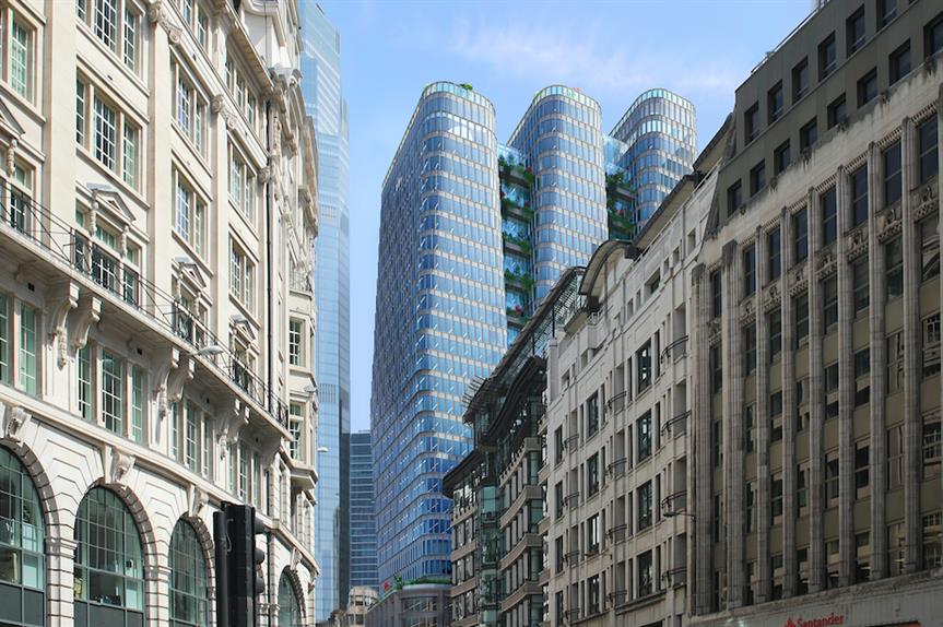 A visualisation of the proposed tower at 70 Gracechurch Street (Pic: Tenacity)