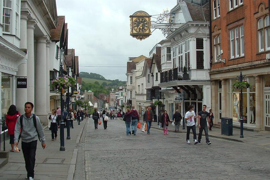 Guildford: council's housing land supply target reduced