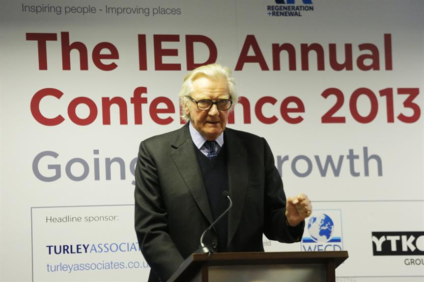 Lord Heseltine at the IED Conference earlier today