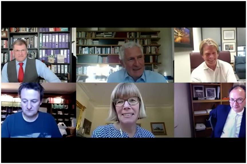 Peter Freeman (top middle) on 'Have We Got Planning News for You'