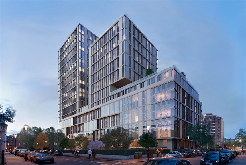A visualisation of the proposed Kensington Forum scheme. Image by Simpson Haugh architects