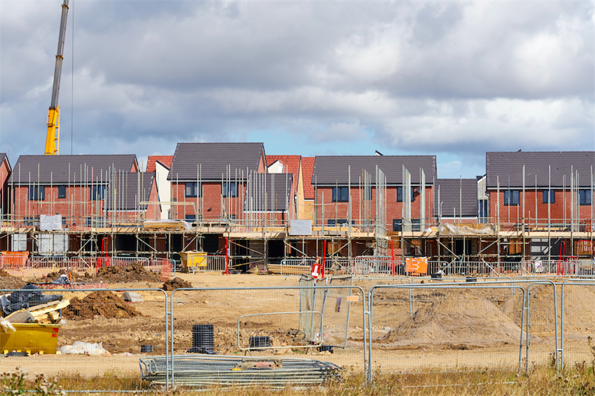 Newly built homes in England (Pic: Getty)