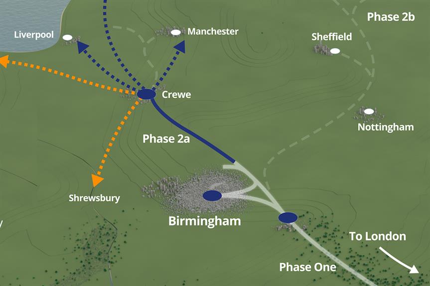 The proposed Phase 2a (Pic: HS2 Ltd)