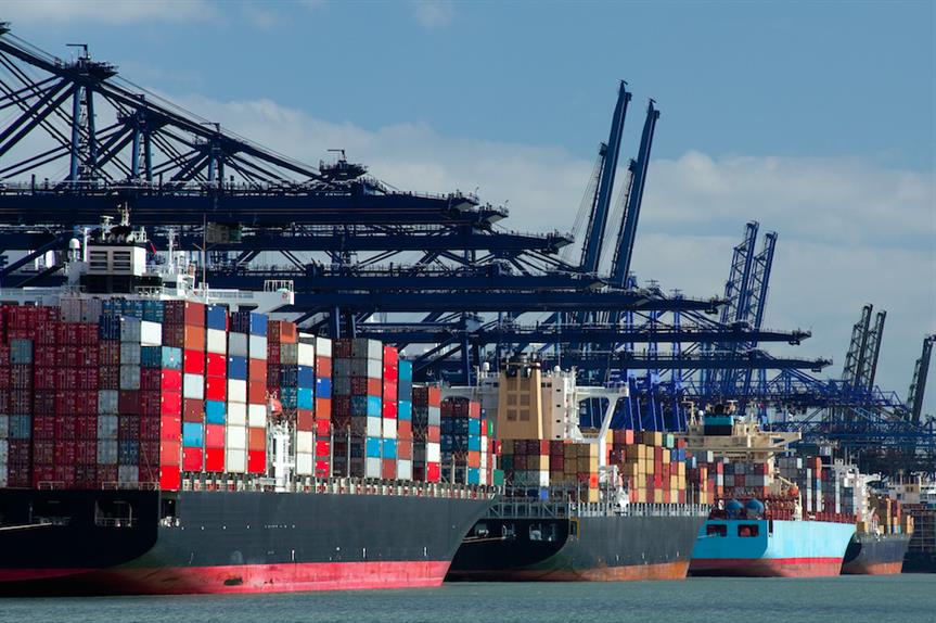 Container ships at a port (Pic: Getty)
