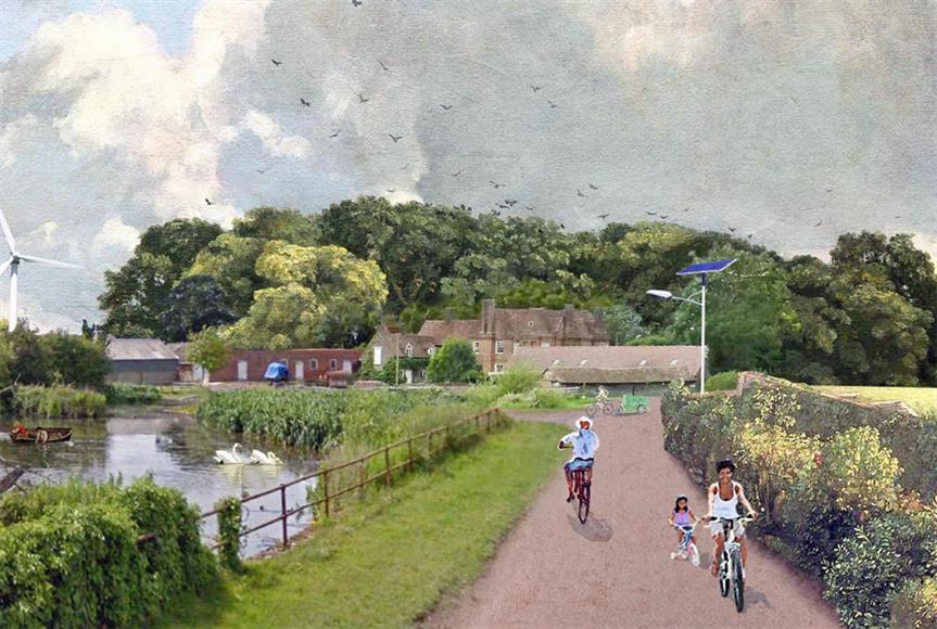 Growth vision: the VeloCIty team’s vision for green settlements won a National Infrastructure Commission competition for ideas on how to develop the corridor