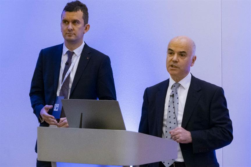 Ben Frodsham (left) and Simon Neate of WSP | Indigo at yesterday's Planning for Housing Conference