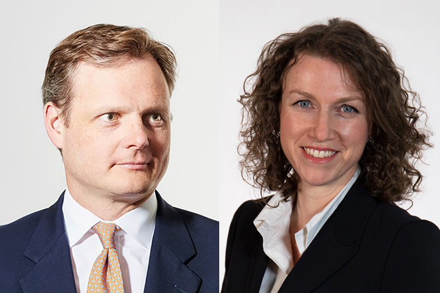 Tom Burns and Meaghan Ramsey: co-leads of Brunswick's London office