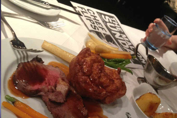 Sunday lunch at Malmaison, mmmmm