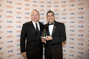 BT Visit London Corporate Event of the Year accepted by Excel London