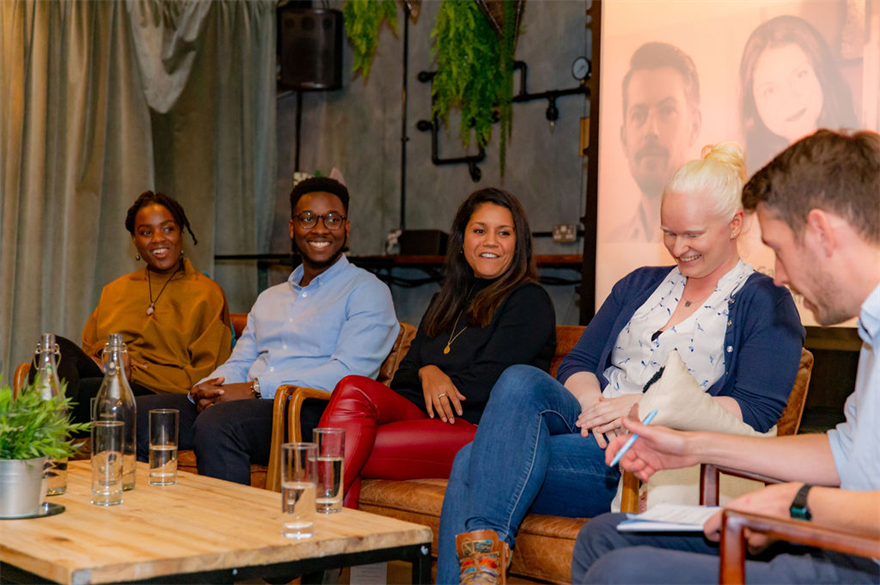 L-R: Vanessa Fisher, Daven Abrahams, Gabrielle Austen-Browne, Karina Lang