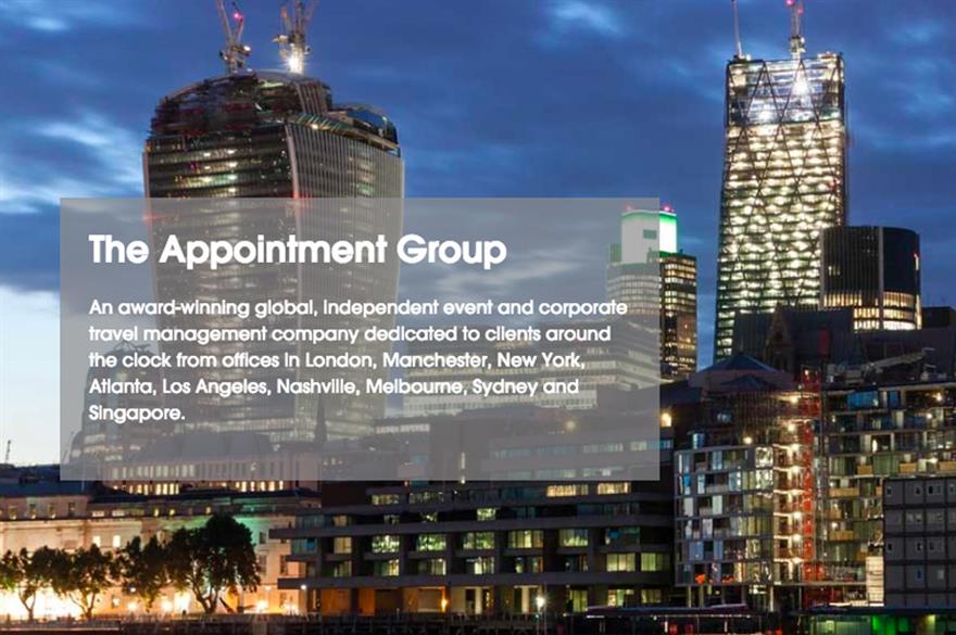 The Appointment Group's website