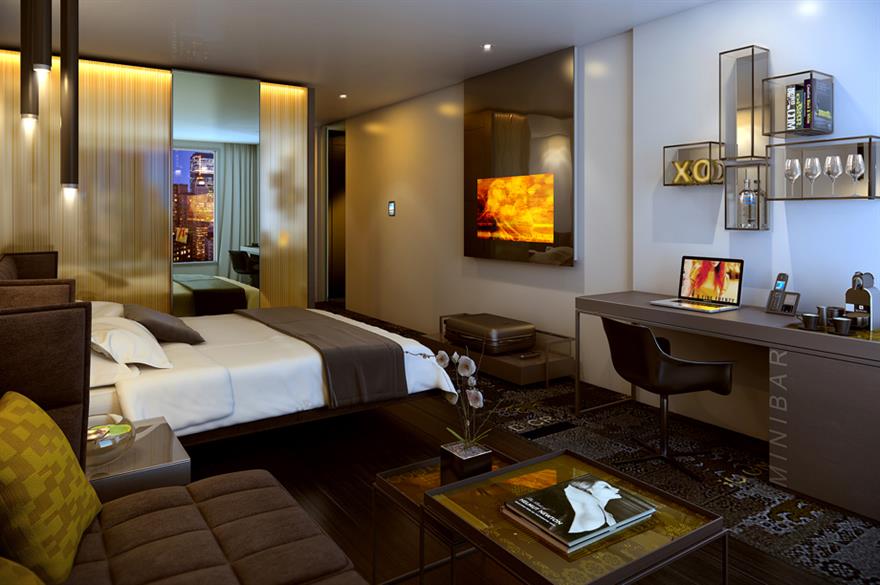 One of the suites at the Park Plaza Waterloo