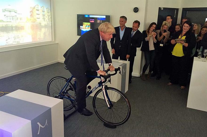 Boris Johnson opens new M office in Isleworth