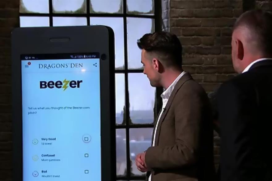 Beezer on Dragon's Den