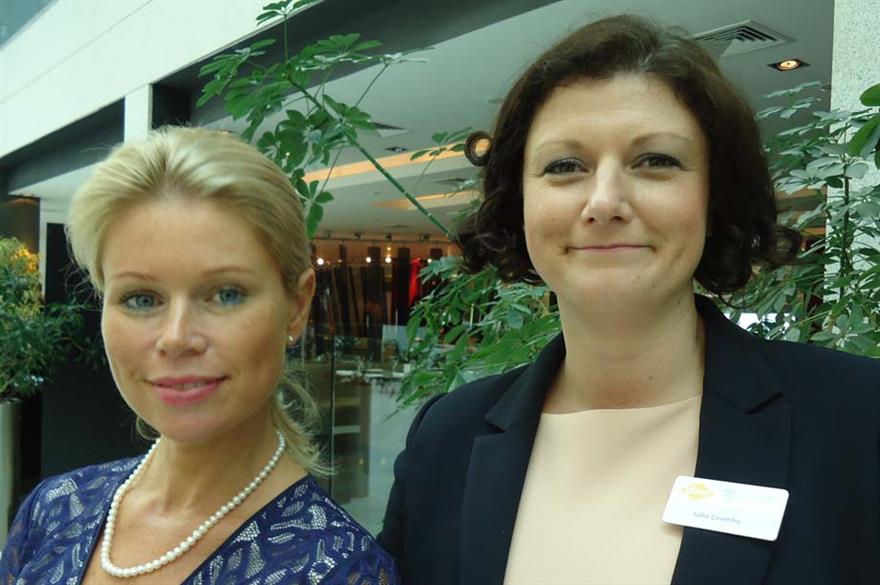 GIBTM's Lois Hall and Sallie Coventry