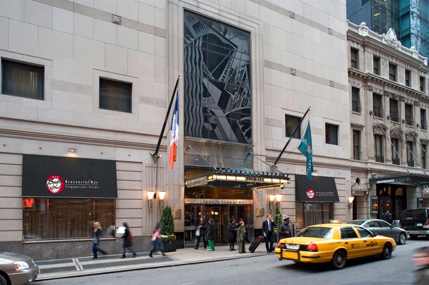 Main entrance to the Millennium Broadway Times Square
