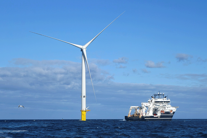 9.3 gigawatts of wind projects are currently operational in UK waters. Photograph: William Edwards/AFP/Getty Images
