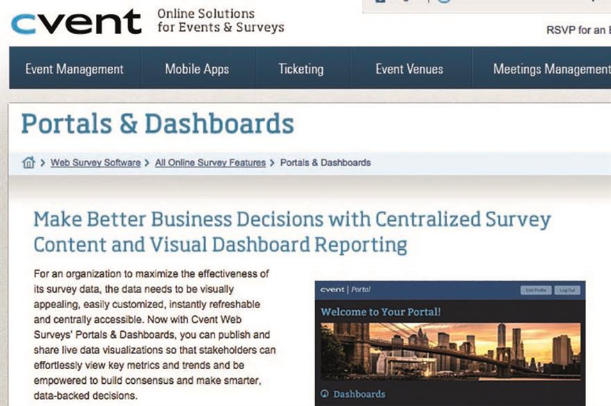 Cvent's Portals and Dashboards