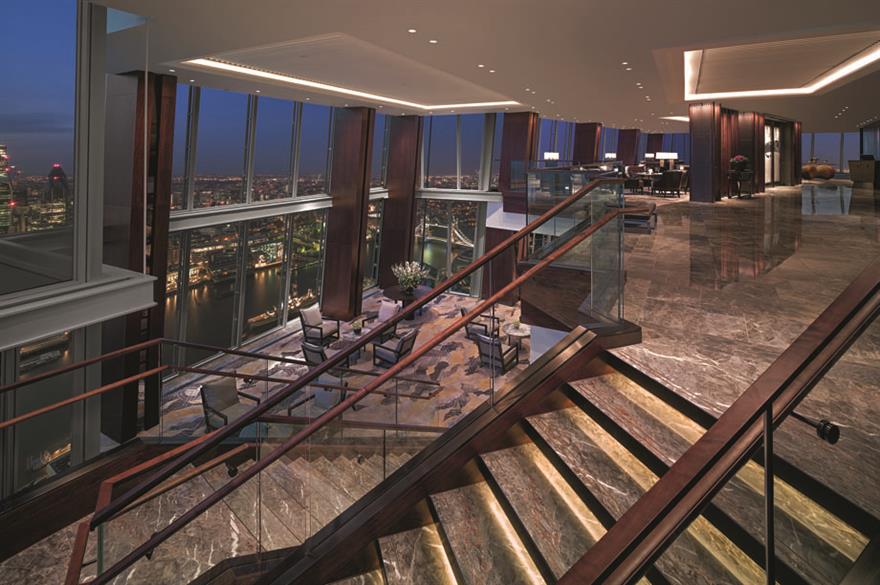 Events lobby, Shangri-La at The Shard, London