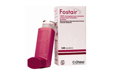 Fostair delivers beclometasone as extra-fine particles so doses delivered are not bioequivalent to most other beclometasone inhaler formulations.