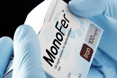Monofer is available in 1ml, 5ml and 10ml vials containing 100mg/ml iron (III) isomaltoside